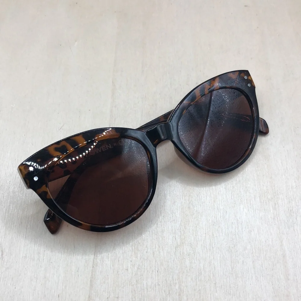 Saint Owen x CURATEUR Wylde Tortoise Shell Sunglasses Brown Cat Eye
